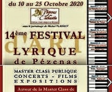 Passerelle : Du 10 au 25 octobre, l’Association « Pézenas Enchantée », proposera  son Festival d’Art lyrique.
