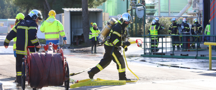 Frontignan. Dans les coulisses de l’incendie simulé dans une entreprise à risque d’accident majeur