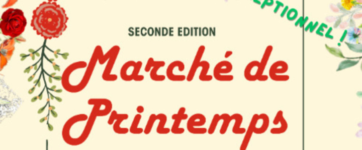 Vivre ici : 2ème édition du Marché de Printemps au Lycée Simone Veil à Gignac mardi 30 avril dès 14h