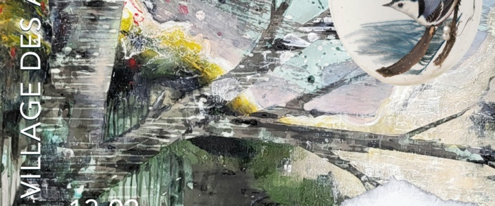 « De plume et d’écorce »  Installation et peinture –  Pascale Plumail & Jean-Luc Fau