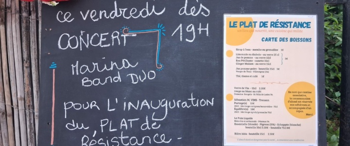 Vivre ici – Inauguration de la cantine associative « Le plat de Résistance » à Canet