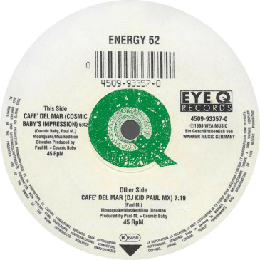 Energy 52 - Cafe' Del Mar [Eye Q Records / 1993]