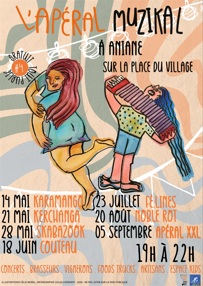 L&rsquo;APÉRAL MUZIKAL (Aniane) avec Fé.lines